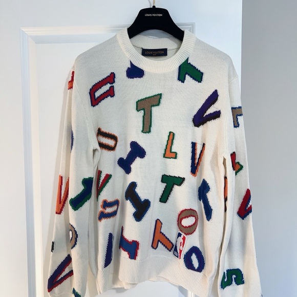 Louis Vuitton Other - New 100% Authentic Louis Vuitton Men’s NBA Multicolor Letter Sweater